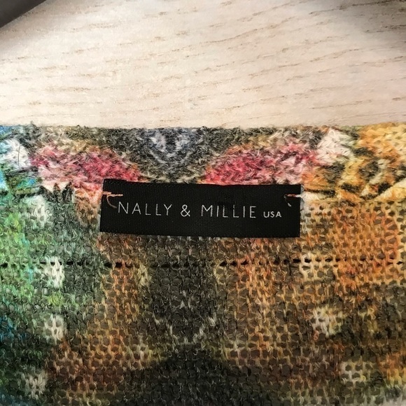 Nally & Milly Multicolor Printed Top Shirt Large - Picture 4 of 5